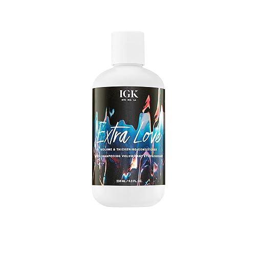IGK EXTRA LOVE Volume & Thickening Conditioner | Lightweight + Supports Scalp + Balance Oil | Vegan + Cruelty Free | 8 Oz Beauty & Personal Care IGK