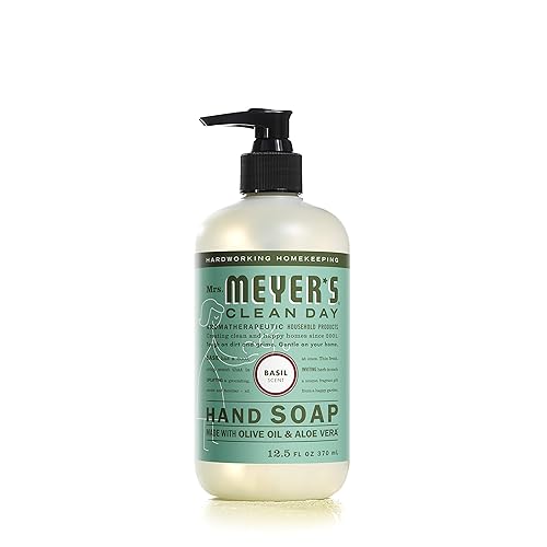 MRS. MEYER'S CLEAN DAY Hand Soap, Made with Essential Oils, Biodegradable Formula, Basil, 12.5 fl. oz Beauty & Personal Care Mrs. MEYER'S