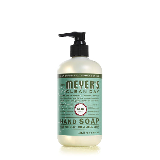 MRS. MEYER'S CLEAN DAY Hand Soap, Made with Essential Oils, Biodegradable Formula, Basil, 12.5 fl. oz Beauty & Personal Care Mrs. MEYER'S