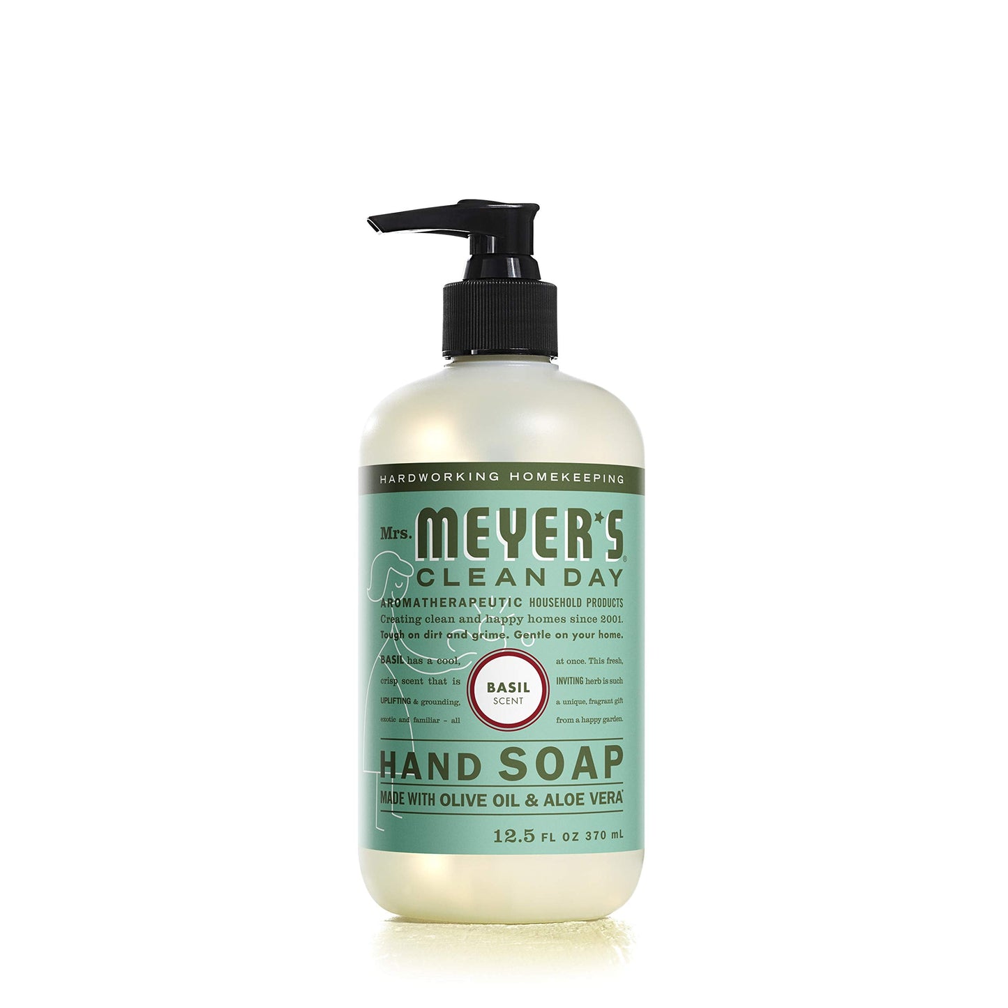 Mrs. Meyer's Clean Day 14104 Basil Scent Liquid Hand Soap, 12.5 oz. - Quantity 6 Beauty & Personal Care Mrs. MEYER'S