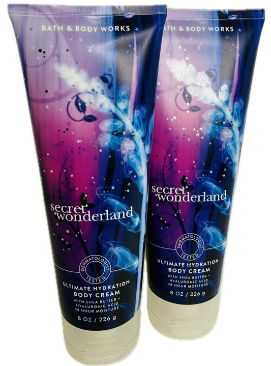 Bath & Body Works Secret Wonderland Body Cream 8 oz 2 Pack