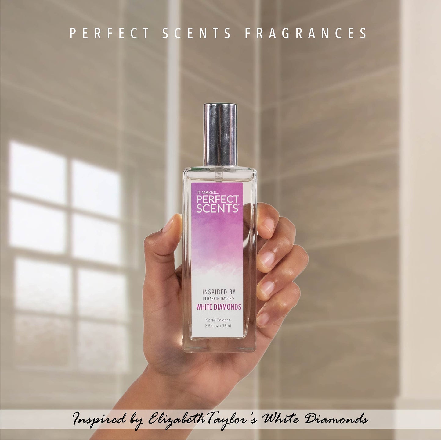 Perfect Scents Fragrances Inspired by Elizabeth Taylor's White Diamonds Women’s Eau de Toilette Paraben Free Never Tested on Animals 2.5 Fluid Ounces Beauty & Personal Care Perfect Scents