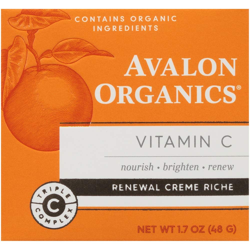 Avalon Organics Skin Moisturizer with Vitamin C, 1.7 Oz, Dermatologist Tested, Plant-Based Formula, Cruelty-Free Beauty & Personal Care Avalon Organics