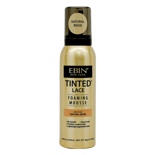 EBIN NEW YORK Tinted Lace Foaming Mousse - Natural Beige, 3.38oz/ 100ml Beauty & Personal Care EBIN NEW YORK