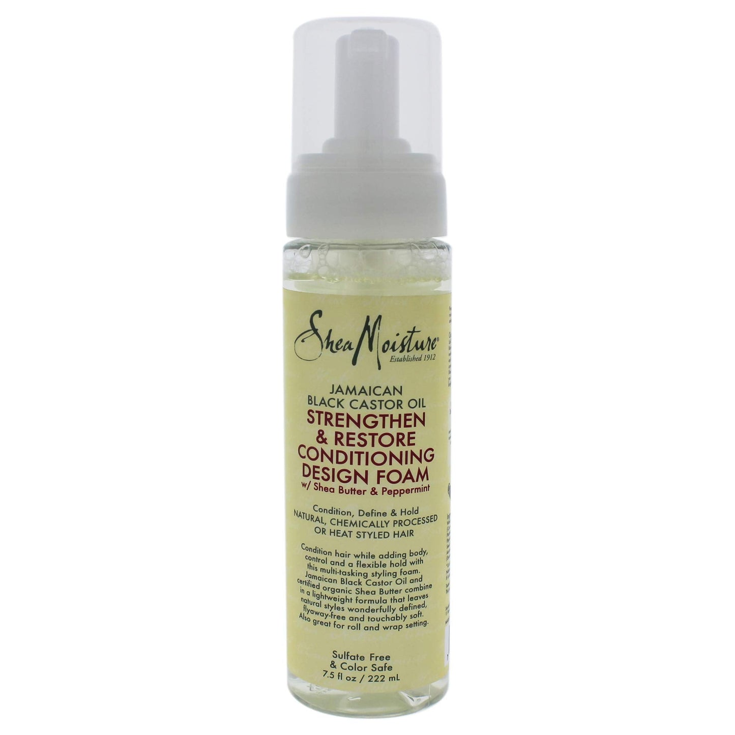 Shea Moisture Strengthen & Restore Conditioning Design Foam, 7.5 OZ Beauty & Personal Care Shea Moisture