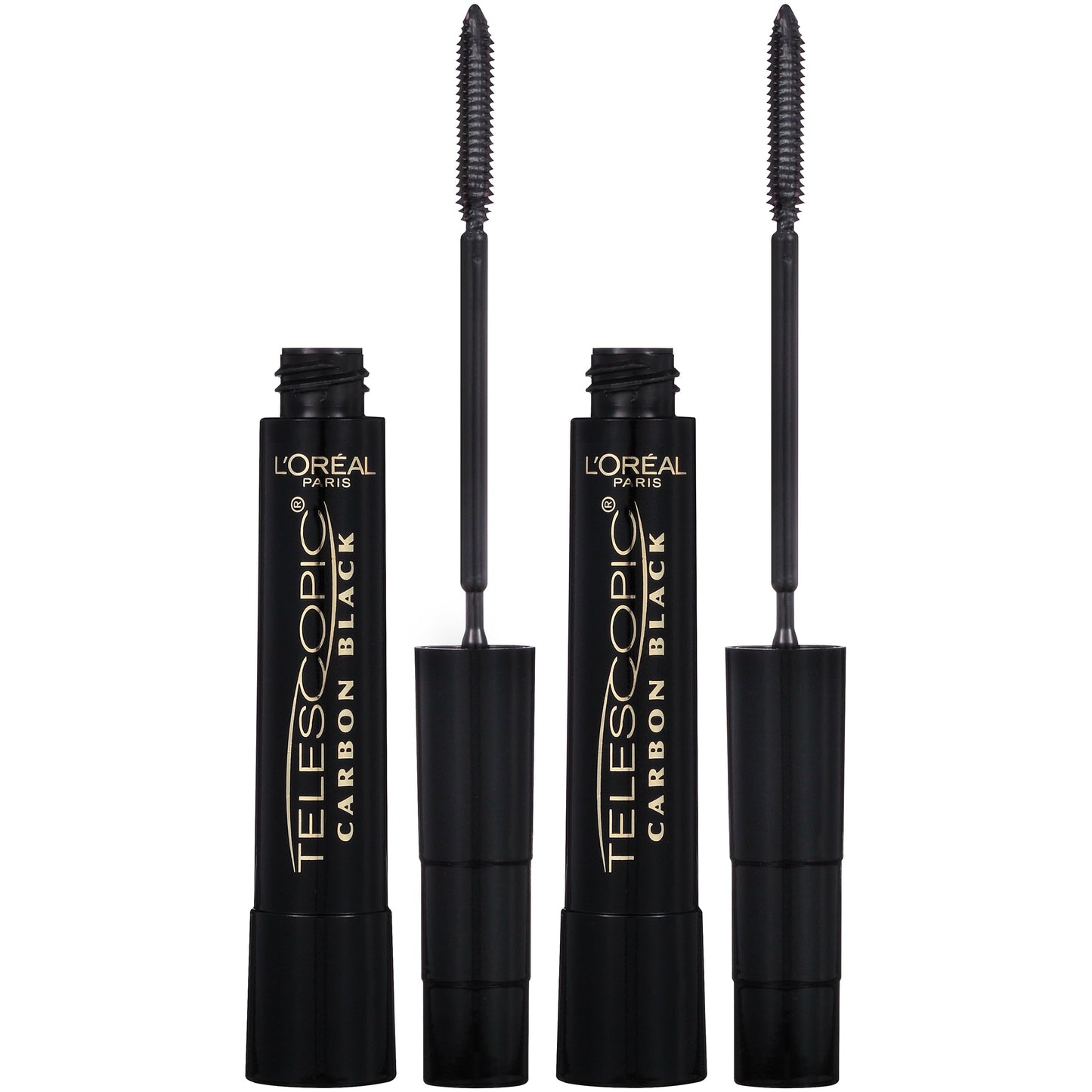 L'Oreal Paris Makeup Telescopic Original Lengthening, Lash Separating Mascara with Dual Precision Brush, Washable, Carbon Black, 0.27 Fl Oz., 2 Count Beauty & Personal Care L'Oreal Paris