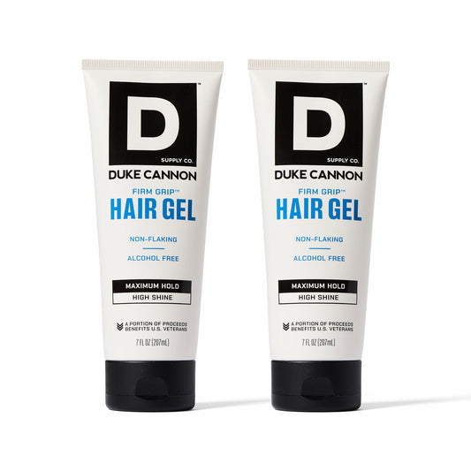 Duke Cannon Firm Grip Hair Gel, 7 oz - Maximum Hold, High Shine, Alcohol-Free, Water-Based Formula with Coconut Oil & Oat Extract, Ideal for Short Beauty & Personal Care Duke Cannon Supply Co.