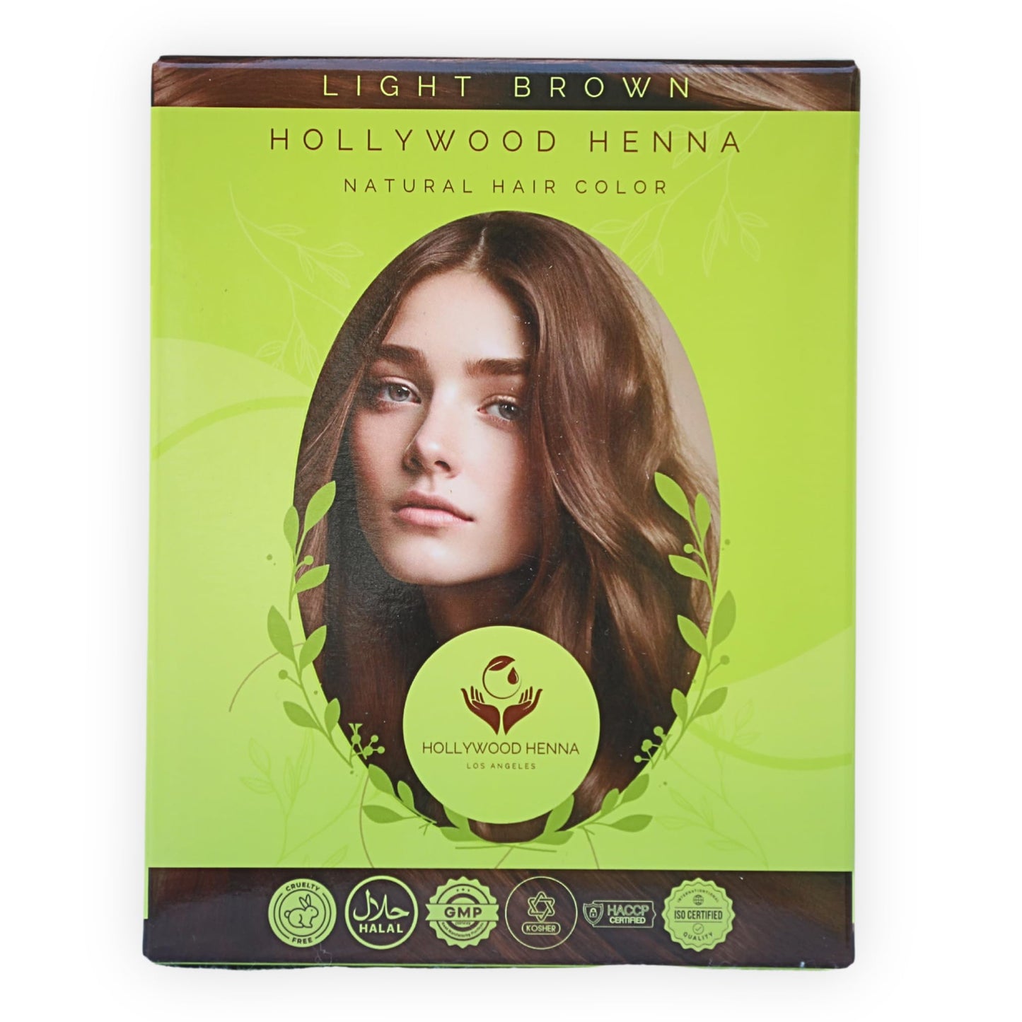 Hollywood Henna Hair Color Kit (Light Brown) Organic Color Hair Beard Dye (Pack of 1-100g) Henna Based Hair Colors with Pure Herbs Free Chemicals Long Beauty & Personal Care Hollywood Henna