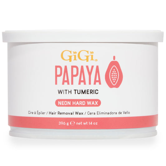 Gigi Neon Hard Wax - Papaya, Stripless Wax for Hair Removal, Ideal for Sensitive Skin, 14 Oz Beauty and Personal Care GIGI