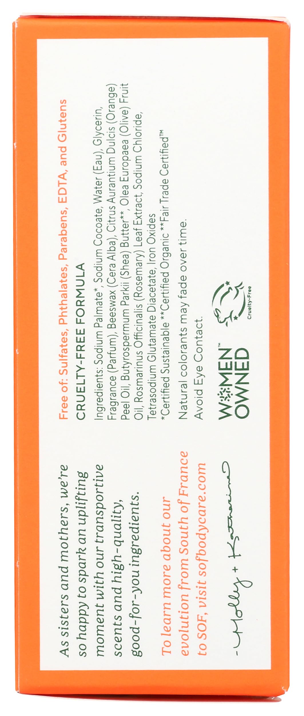 South Of France, Soap Bar Orange Blossom Honey, 6 Ounce Beauty & Personal Care South Of France