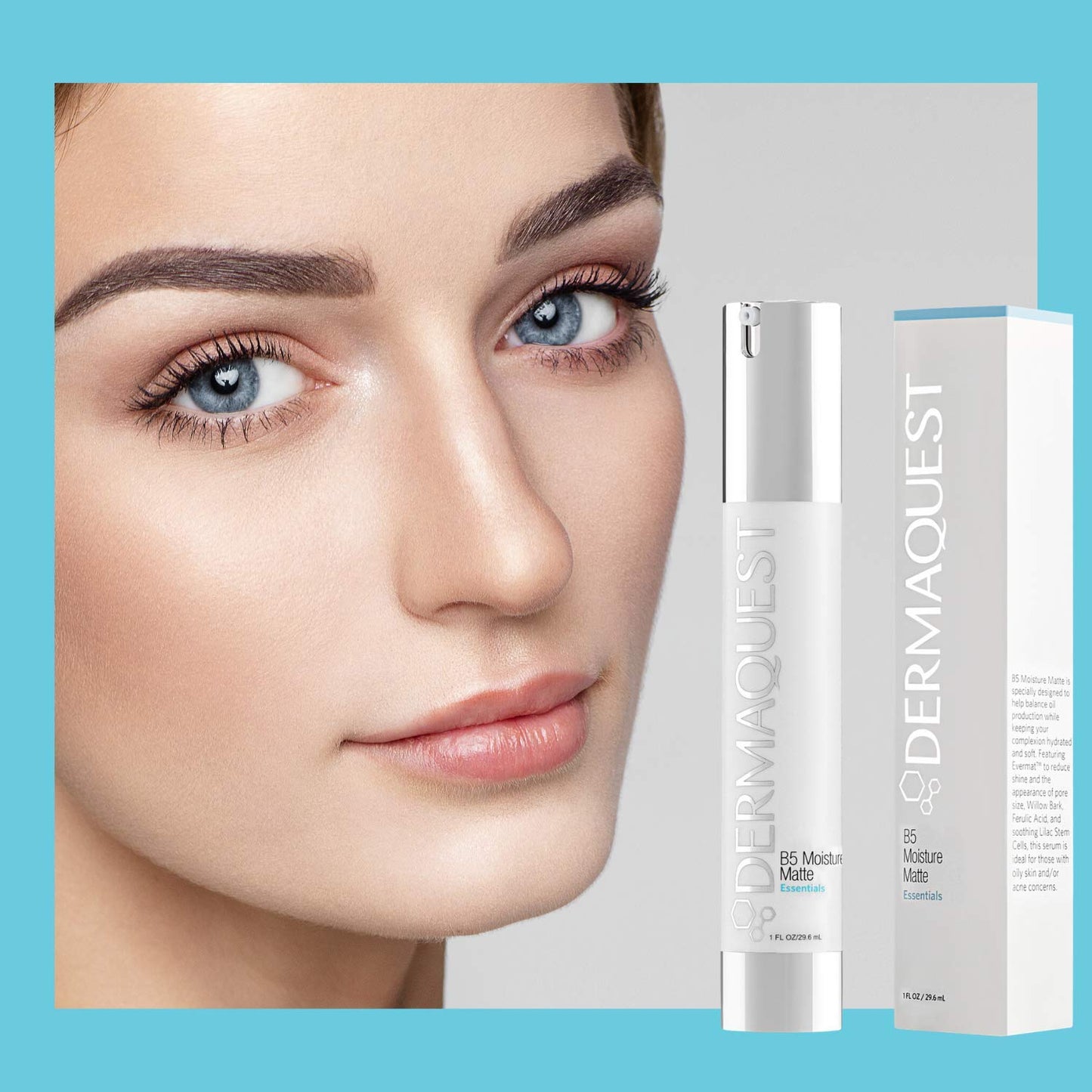 DermaQuest Essential B5 Moisture Matte - Face Moisturizer for Oily & Acne Prone Skin - 5% Hyaluronic Acid Women & Mens Moisturizer - Reduces Oil Beauty & Personal Care DermaQuest