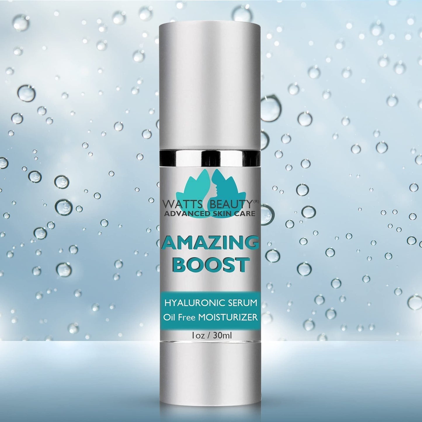 Watts Beauty Amazing Boost Ultra Hydrating Hyaluronic Serum - Oil Free Face Moisturizer 1 oz Beauty & Personal Care Watts Beauty