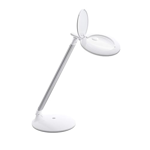 Daylight Company Halo Go Magnifier Lamp, Rechargeable USB, Portable, Lightweight, Desk Lamp Reading, Hobbies, Sewing, Crafts, Nail Salon, Handcrafts Beauty & Personal Care daylight
