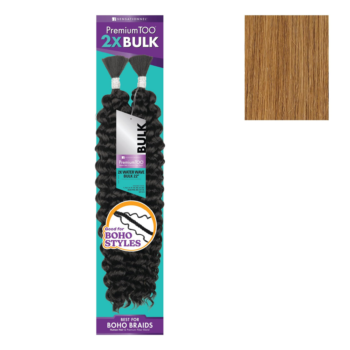 Sensationnel PremiumToo Bulk Weaving-2X Water Wave,1pk 22in, 27 HONEYBLONDE