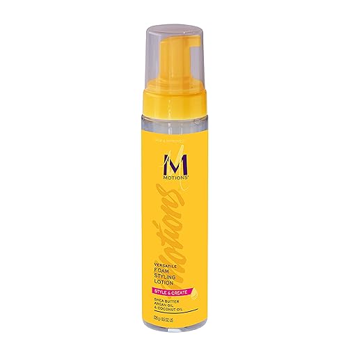 Motions Style and Create Versatile Foam Styling Lotion - For Use on All Hair Types, Lightweight Formula, Contains Shea Butter, Argan Oil, & Coconut Beauty & Personal Care Motions