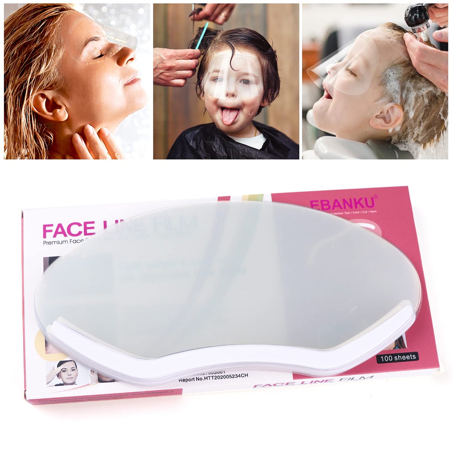 100 PCS Microblading Makeup Shower Face Shields Visors, Disposable Face Shields Masks for Hairspray Salon Supplies and Eyelash Extensions Eye Eyelid Beauty & Personal Care EBANKU