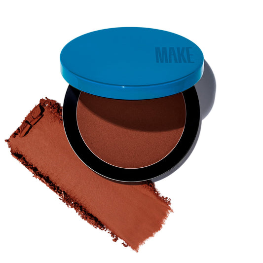 MAKE Beauty Skin Mimetic Microsuede Bronzer Powder - Matte Bronzing Powder Contour, Buildable Formula, Non Comedogenic, Long Lasting Color. Shade Beauty & Personal Care MAKE