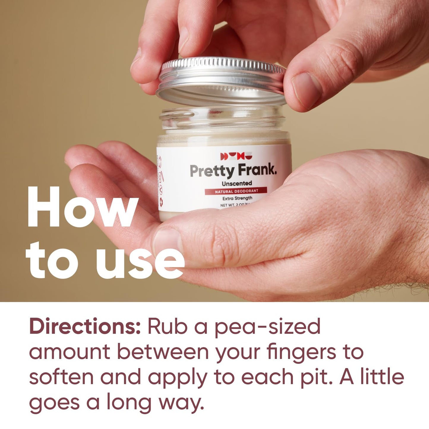 Pretty Frank Unscented Extra Strength Aluminum-Free Deodorant Paste (Formerly Primal Pit Paste) - Sensitive Skin, Long-Lasting Odor Control for Women Beauty and Personal Care PRETTY FRANK