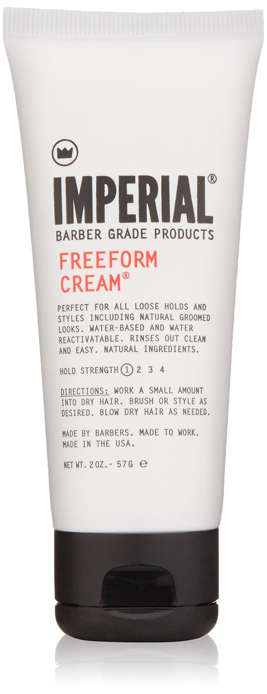 Imperial Barber Grade Products | FreeForm Cream, 2 oz | TSA Approved | Travel Sized | Light Hold | No Shine | Water-Based | Easy to Wash Out | Beauty & Personal Care Imperial Barber Grade Products