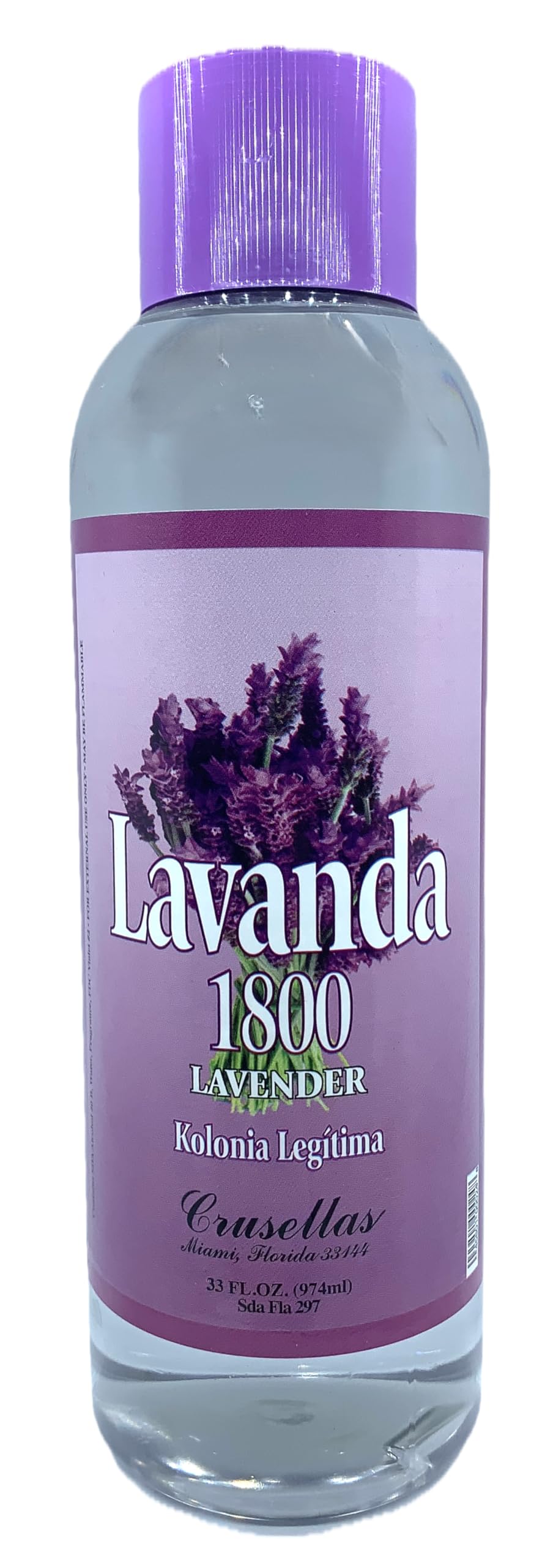 Crusellas Legitima Agua de Kolonia 1800 Lavender (Lavanda) Splash Cologne 33 Fl. Oz. Beauty & Personal Care Crusellas