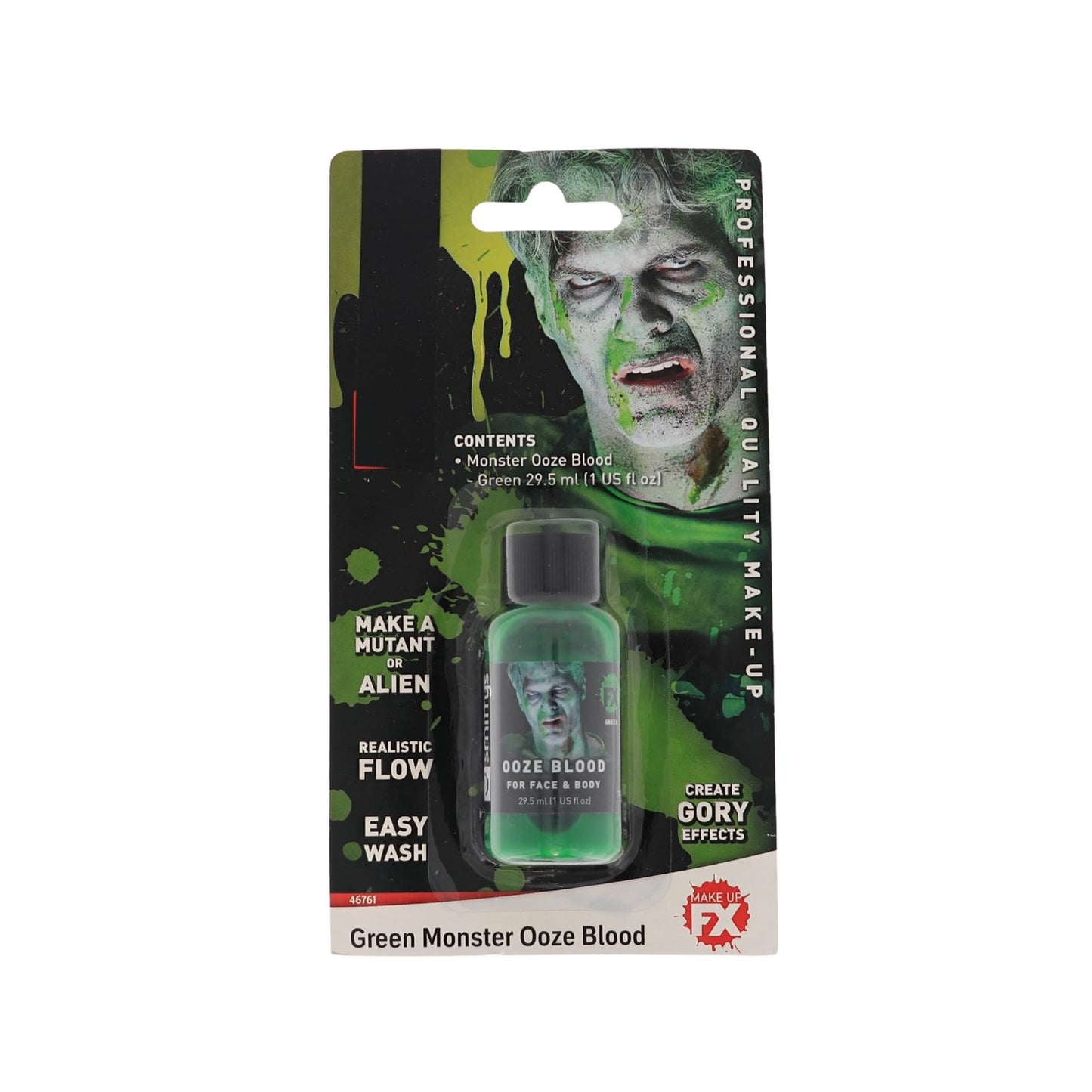 UV Reactive Green Monster Ooze Blood - 1 fl oz Fake Green Blood, Halloween Costume Makeup for Gory Effects and Special Effects, Makeup for Spooky Beauty & Personal Care Liquid Latex Fashions
