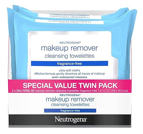 Neutrogena Make-Up Remover Towelettes Fragrance Free 25 Count Twin Pack (6 Pack) Beauty & Personal Care Neutrogena