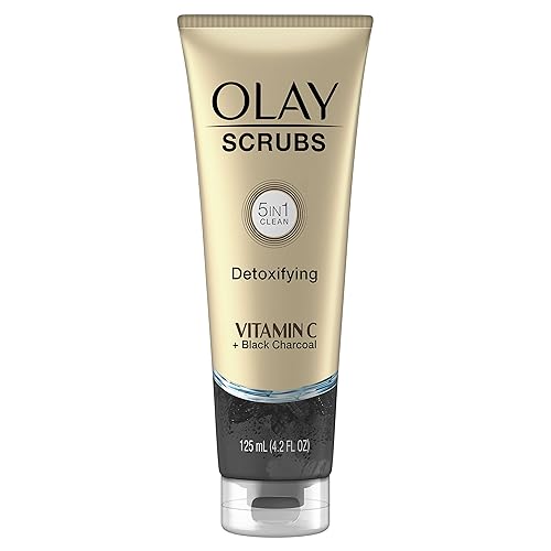 Olay Detoxifying Face Scrub with Vitamin C and Black Charcoal, 4.2 Fl Oz Beauty & Personal Care Olay