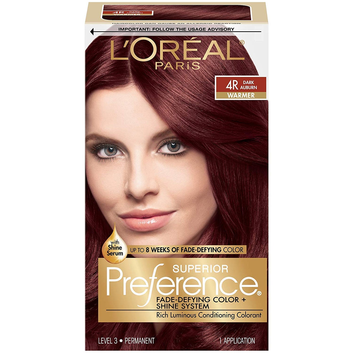 L’Oreal ParisSuperior Preference - 4R Dark Auburn (Warmer) 1 Each (Pack of 5) Beauty & Personal Care L'Oreal Paris