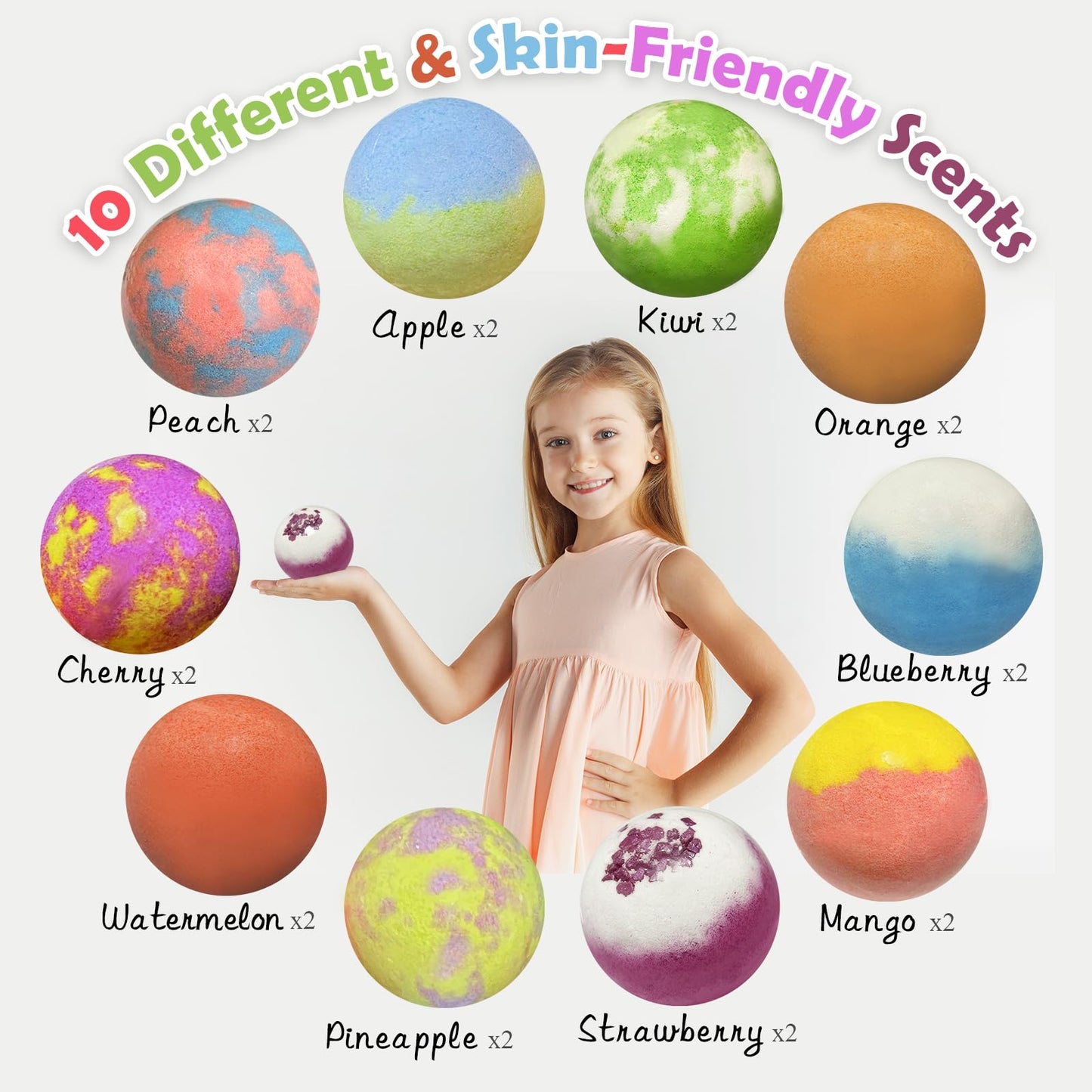 Bath Bombs for Kids with Surprise Toys Inside, 20 Pack Kids Bath Bombs with Puppy Dolls & Dog Pretend Playset Bath Toys, Child-Safe Bubble Bath Beauty and Personal Care Excalla