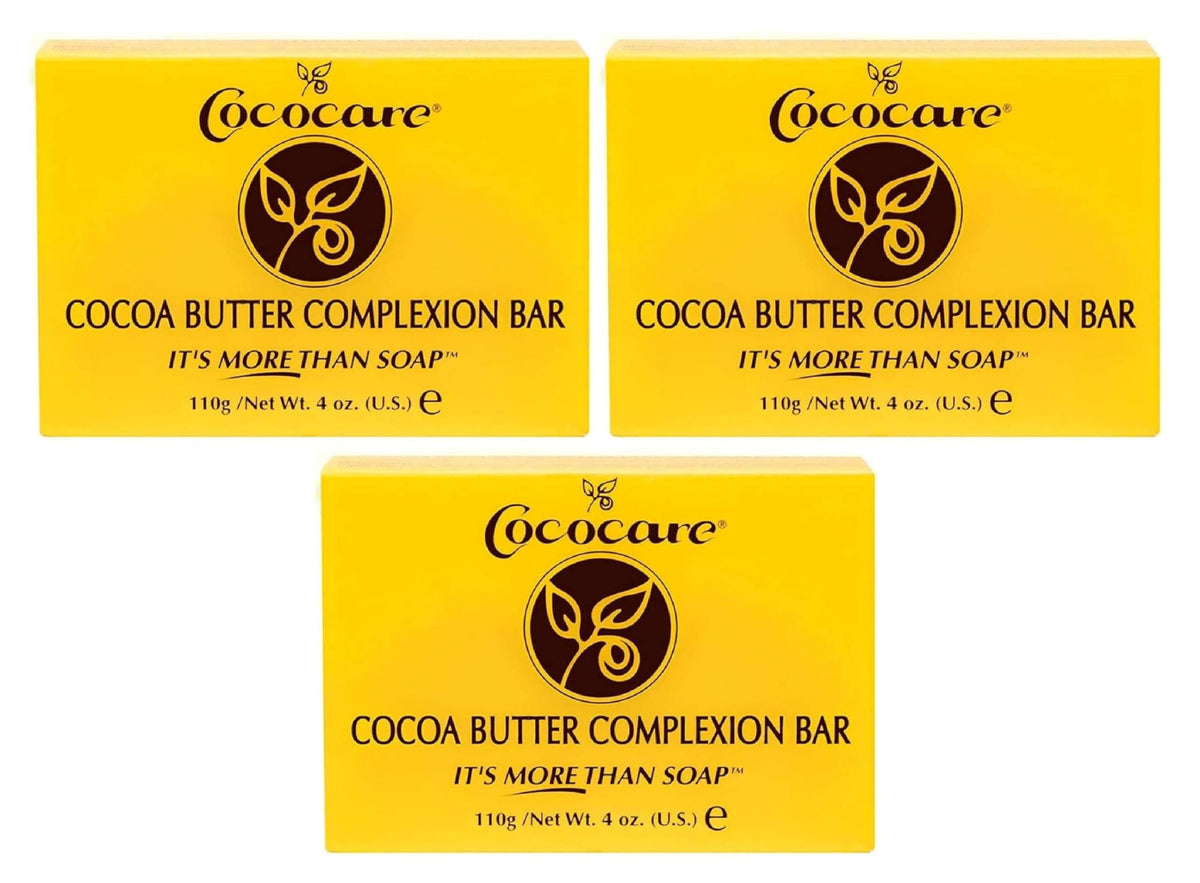 Cococare Cocoa Butter Complexion Bar 4 Ounce (Pack of 3) Beauty & Personal Care COCOCARE