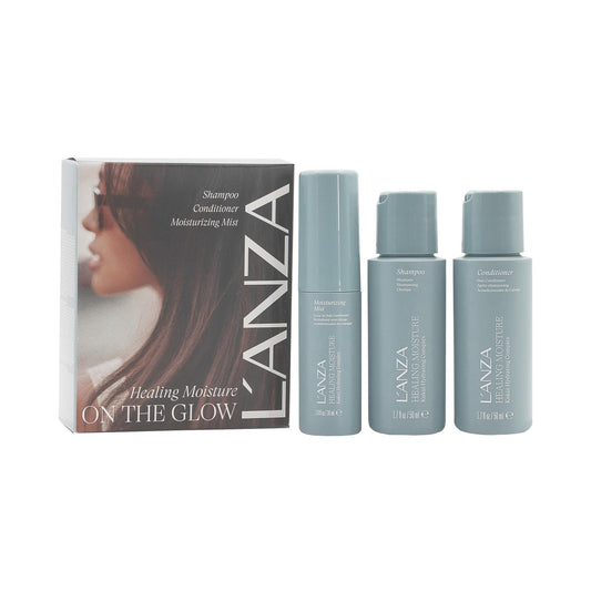 L'ANZA Healing Moisture Mini Hair Care Kit, Shampoo, Conditioner & Mist Leave-In Conditioner Spray, Hydrating, Detangles, Softens, UV & Heat Beauty & Personal Care L’ANZA