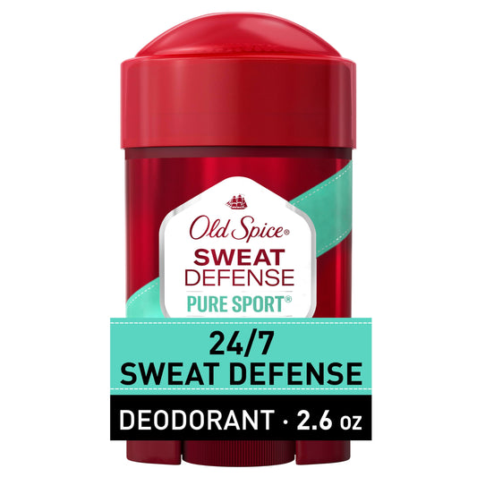 Old Spice Sweat Defense Antiperspirant & Deodorant for Men, 24/7 Ultimate Sweat Protection, Long Lasting Scent, Soft Solid, Pure Sport Scent, 2.6 oz Beauty & Personal Care Old Spice