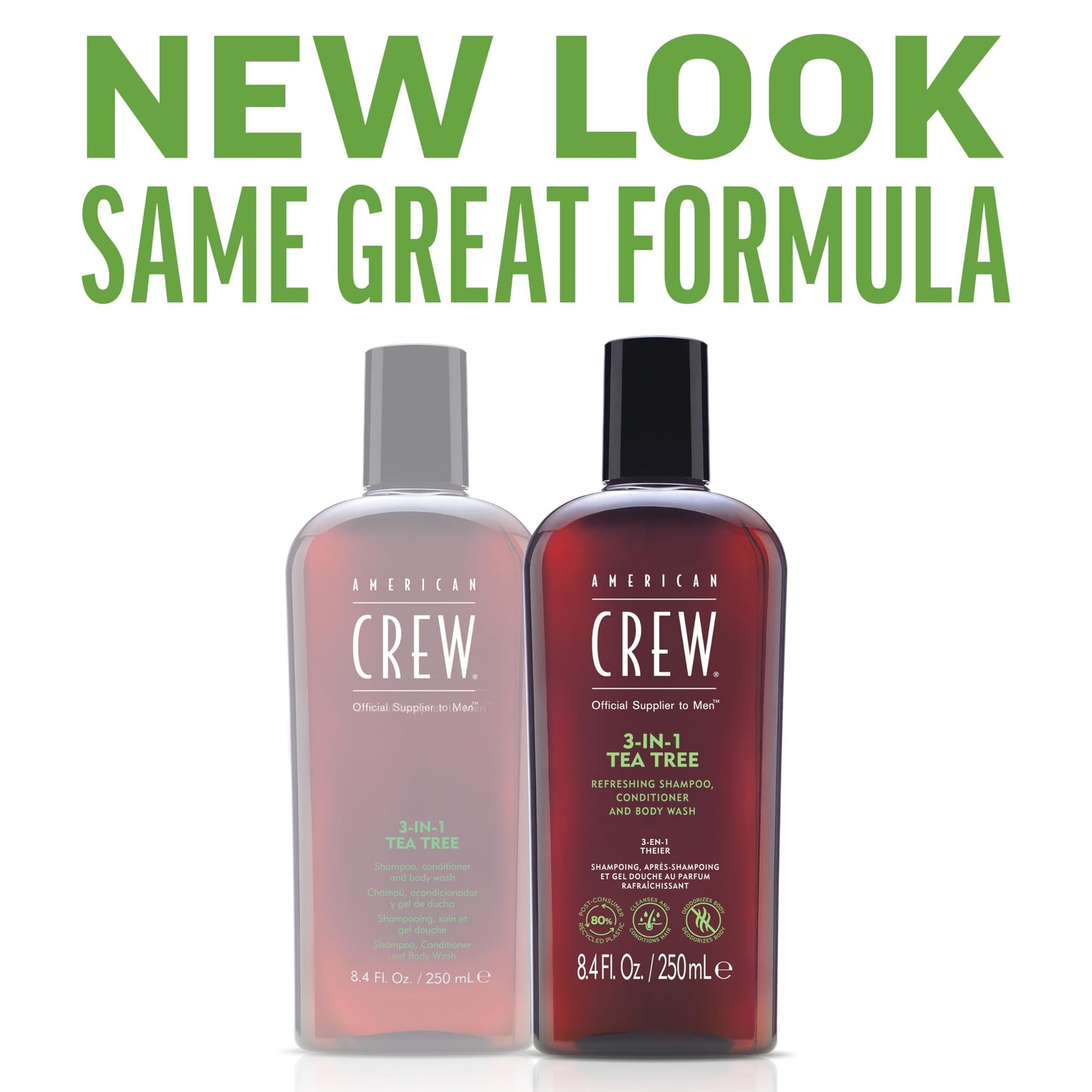 American Crew Shampoo, Conditioner & Body Wash for Men, 3-in-1, Tea Tree Scent, 15.2 Fl Oz Beauty & Personal Care AMERICAN CREW