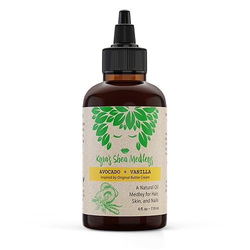 Multiuse Avocado + Vanilla Oil Medley for Face, Body, and Hair - Natural Avocado Oil, Shea Nut Oil, Vanilla Essential Oil, and Vitamin E - Seals Beauty & Personal Care Kyra's Shea Medleys