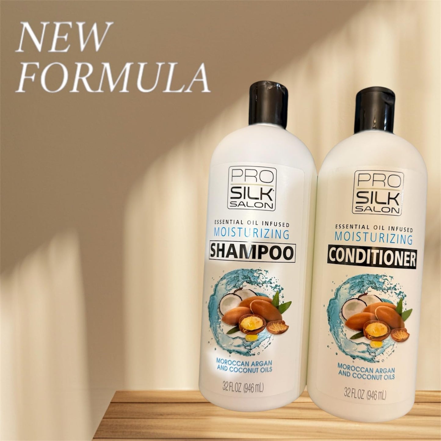 Duo shampoo & condicionador pro silk salon moracan argan adn coconut oil Beauty & Personal Care Pro silk salon