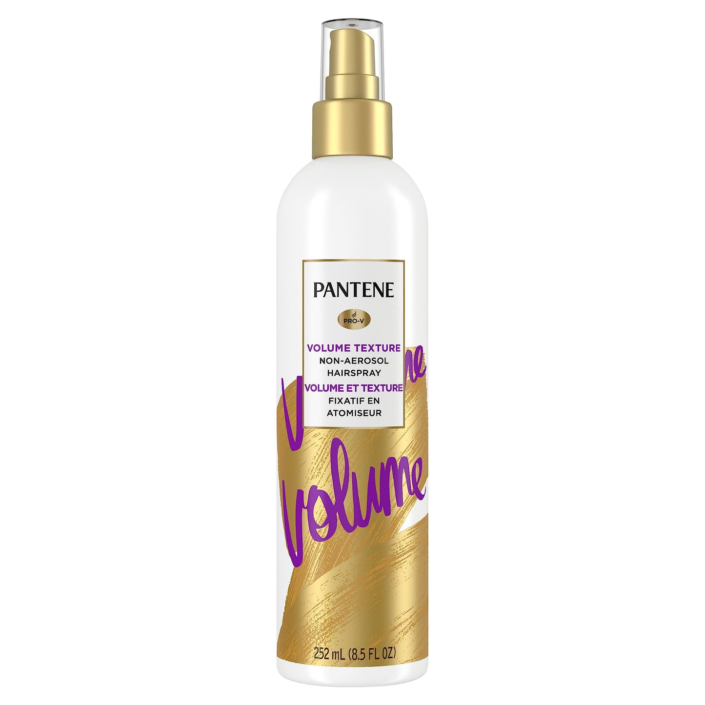 Pantene Pro-V Volume Lasting Hold, Body & Softness Texturizing Non-Aerosol Hairspray, White, 8.5 Fl Oz Beauty & Personal Care Pantene
