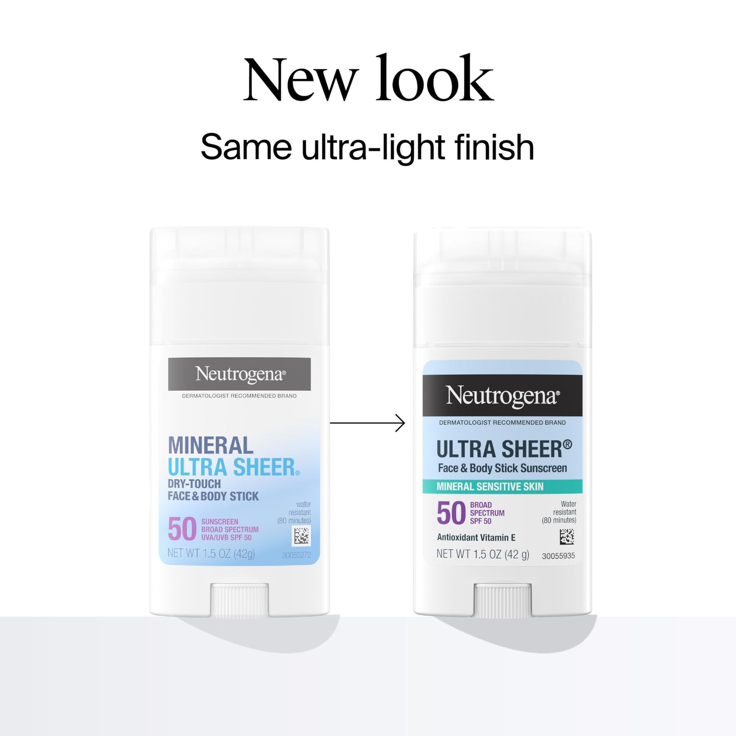 Neutrogena Ultra Sheer Dry Touch SPF 50 Mineral Sunscreen Stick for Sensitive Skin, Zinc Oxide, Body & Face Sunscreen with Vitamin E, No White Residue Beauty & Personal Care Neutrogena