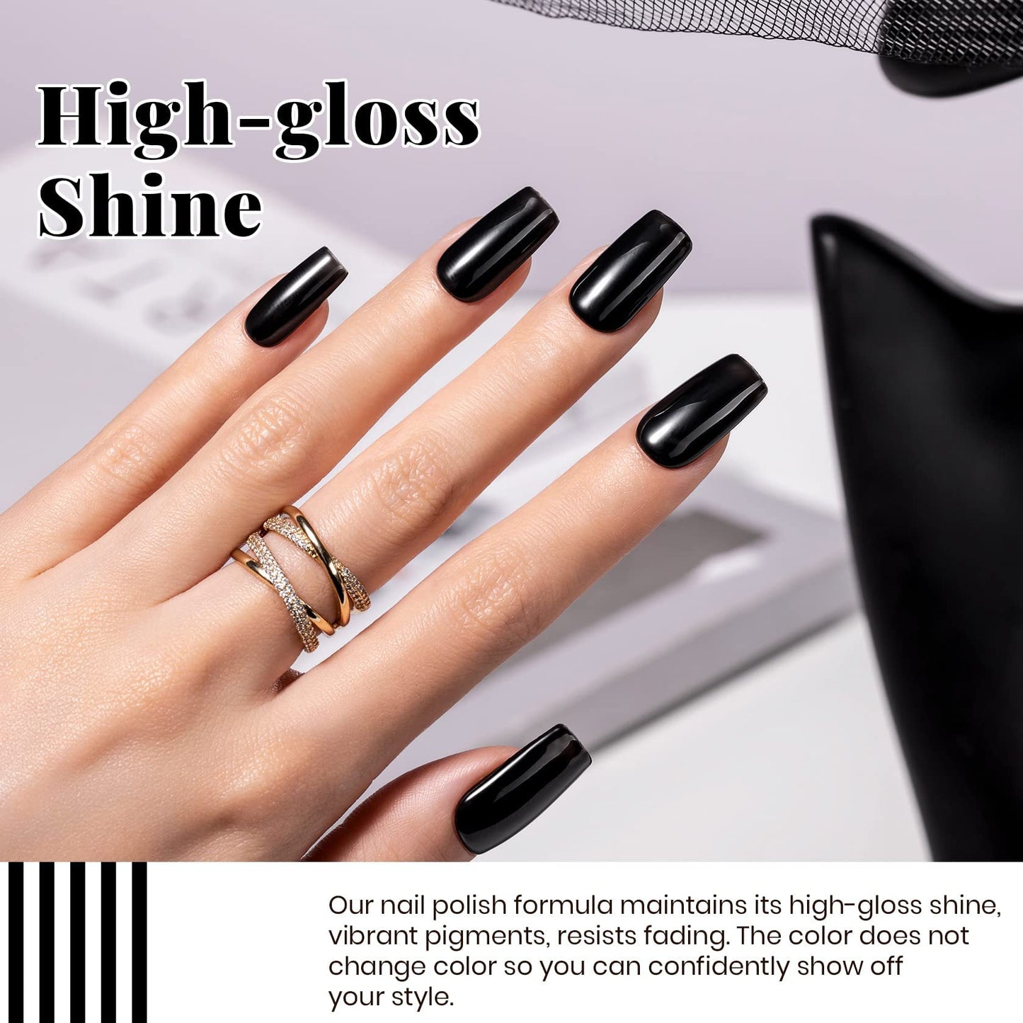 Beetles White Gel Nail Polish Black Gel Polish Kit 2 Pcs 15ml Black And White Polish French Nails Soak Off Led Nails Art Manicure Salon Diy at Home Beauty & Personal Care beetles Gel Polish