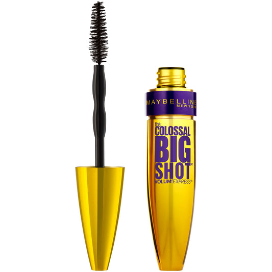 Maybelline Volum' Express The Colossal Big Shot Washable Mascara, Blackest Black, 0.33 fl. oz.