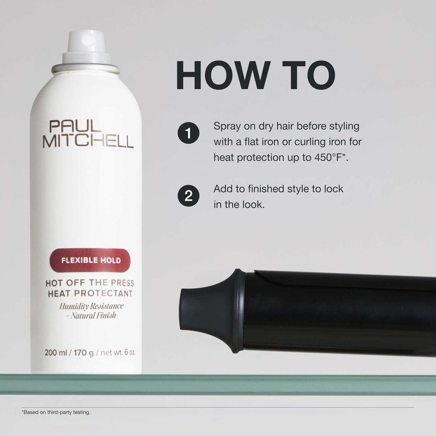 Paul Mitchell Hot Off The Press Heat Protectant, Humidity Resistance, Flexible Hold + Natural Finish, For All Hair Types, 2 oz Beauty & Personal Care Paul Mitchell