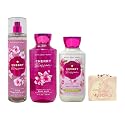 Bath & Body Works Cherry Blossom - Fine Fragrance Mist, Body Wash and Daily Nourishing Body Lotion with a Himalayan Salts Springs Bar Soap Beauty & Personal Care Bath & Body Works