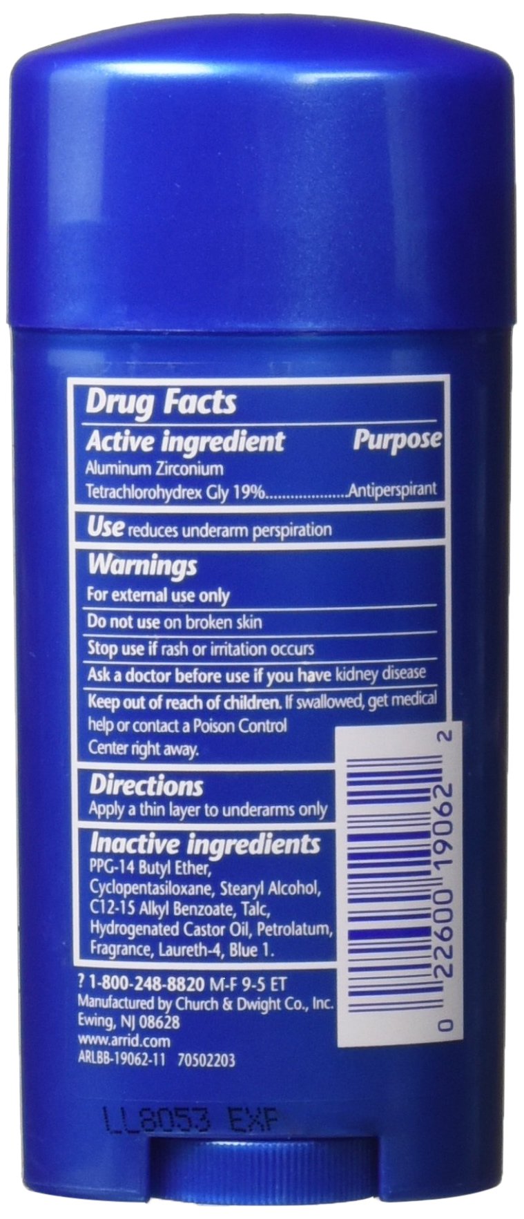 Arrid XX Wide Regular Solid Antiperspirant & Deodorant Stick 2.6 oz (Pack of 6) Beauty and Personal Care Arrid