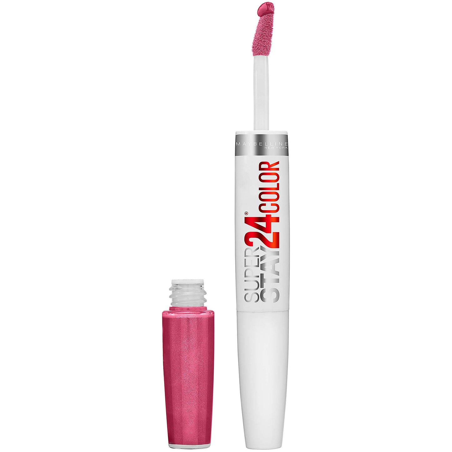 Maybelline Super Stay 24, 2-Step Liquid Lipstick Makeup, Long Lasting Highly Pigmented Color with Moisturizing Balm, Wear On Wildberry, Mauve Pink, 1 Beauty & Personal Care MAYBELLINE