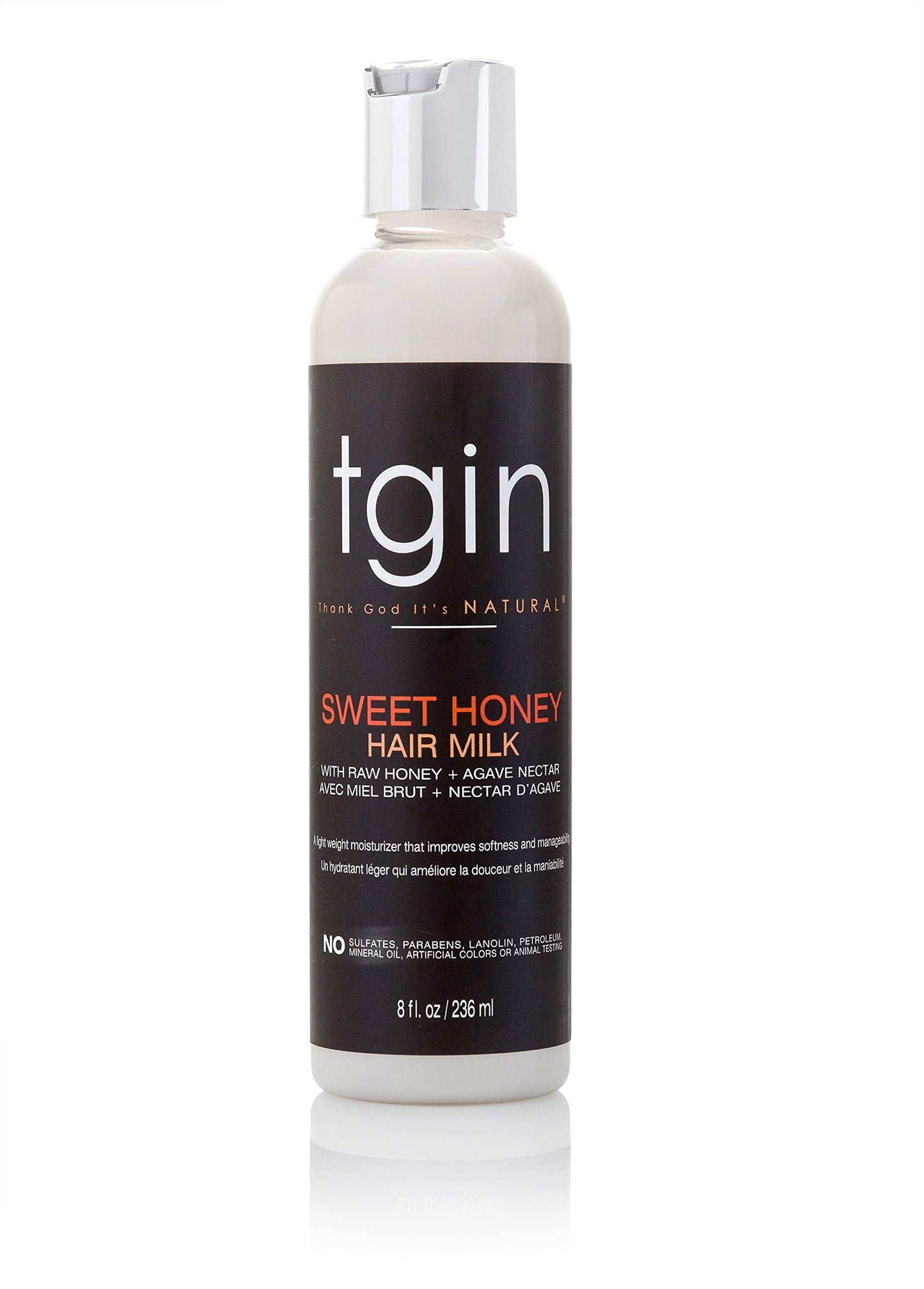 Tgin Sweet Honey Hair Milk - Lightweight Hair Moisturizer for Curly & Wavy Hairs - Curl Moisturizer Hydrates, Defines Curls & Minimizes Breakage - 8 Beauty & Personal Care Thank God It's Natural