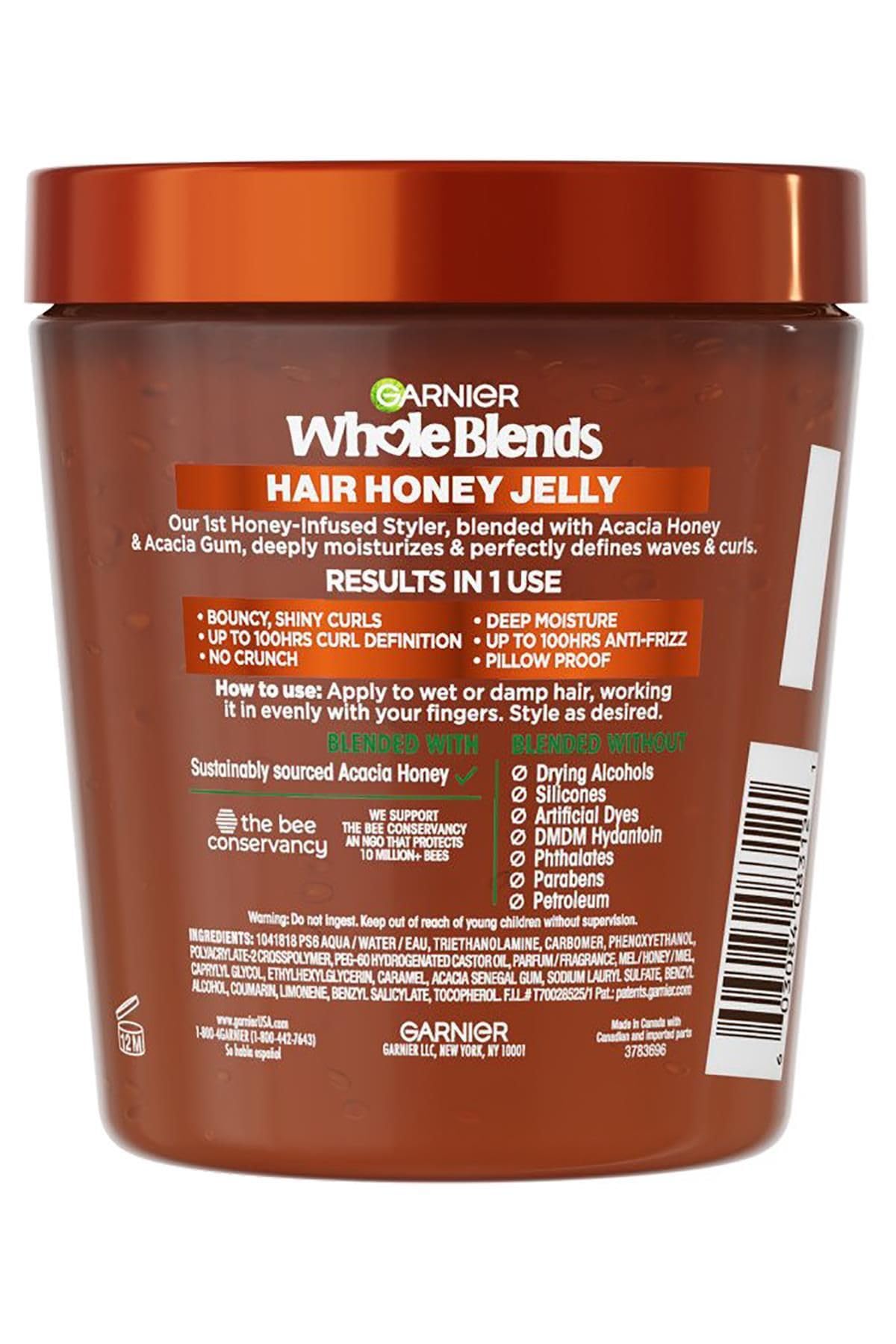 Garnier, Whole Blends Honey Treasures Curl Jelly Treatment, 13.5 Fl Oz