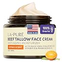 LA PURE Beef Tallow for Skin, Grass-Fed Tallow Face Cream with Aloe Vera, Hyaluronic Acid, Frankincense & Vitamin E to Hydrate, Firm, and Smooth Skin Beauty & Personal Care LA PURE