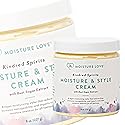 Moisture & Style Cream for Curly Hair. Natural Hair Definer and Enhancer Curling Cream Product. Moisturizer, Reduce Frizz & Increases Hair Beauty & Personal Care Moisture Love