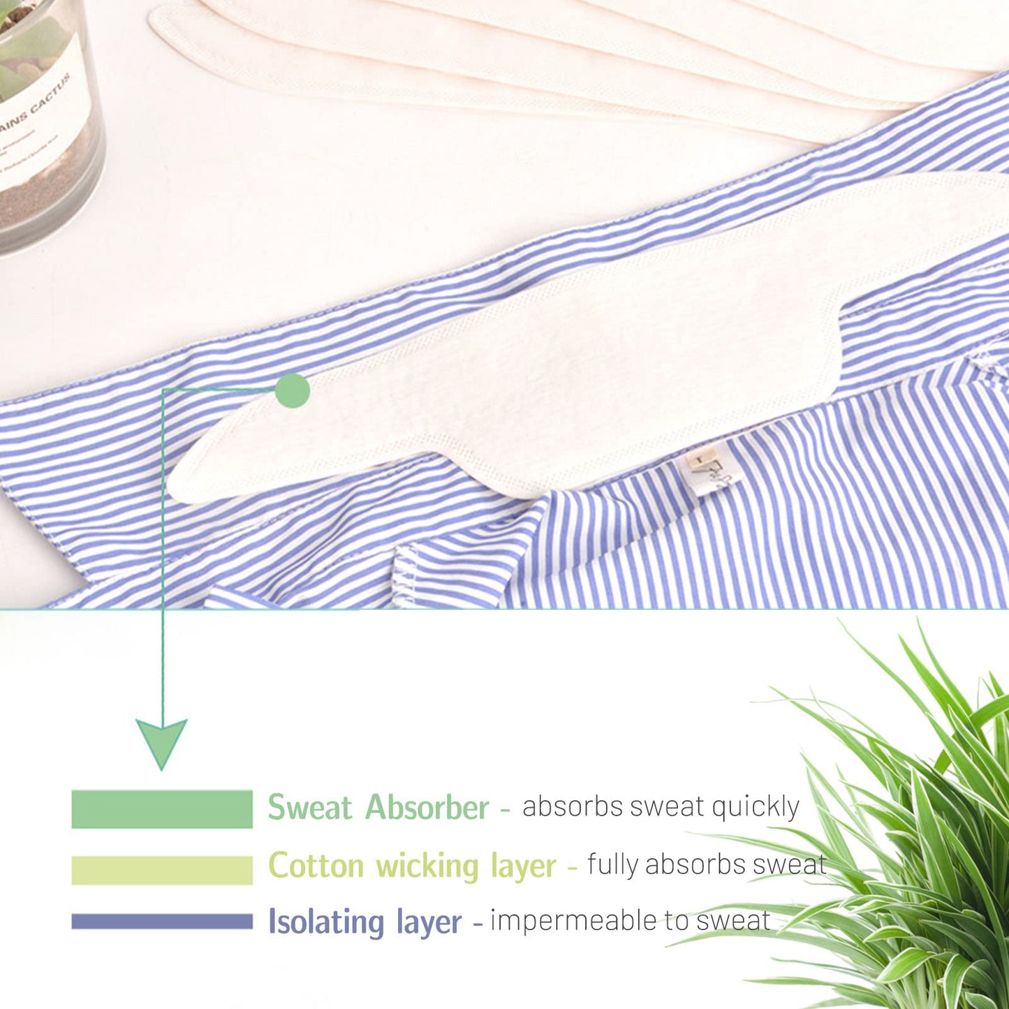 100Pack Collar protectors for mens shirts,collar protectors for shirts,Disposable Collar Protector Self-adhesive Shirt Sweat Pads for Shirts, Collar Beauty and Personal Care Xingoaup