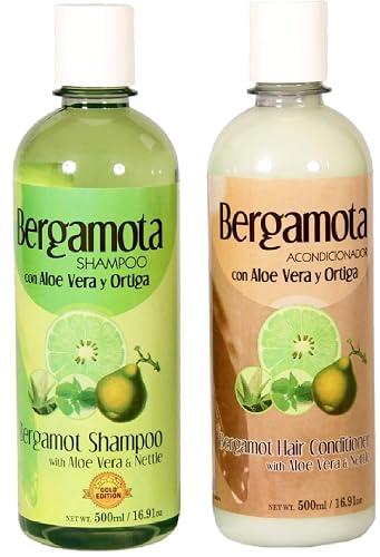 Set of Bergamot Shampoo and Conditioner 500ml, Shampoo y Acondicionador de Bergamota Beauty & Personal Care Bergamota