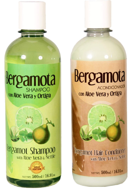 Set of Bergamot Shampoo and Conditioner 500ml, Shampoo y Acondicionador de Bergamota Beauty & Personal Care Bergamota